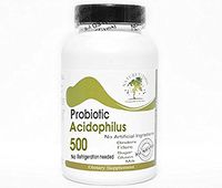 Probiotic Acidophilus 500 Million Live Active Cultures - 450mg - No Refrigeration Needed ~ 200 Capsules - No Additives ~ Naturetition Supplements