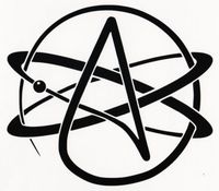 Atheist Symbol Vinyl Decal Car Window Wall Laptop Sticker, Die Cut Vinyl Decal for Windows, Cars, Trucks, Tool Boxes, laptops, MacBook - virtually Any Hard, Smooth Surface