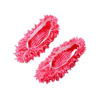 House Cleaner Lazy Floor Dusting Cleaning Foot Shoe Pink