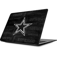 Skinit Decal Laptop Skin for MacBook Air 13.3 (2010-2017) - Officially Licensed NFL Dallas Cowboys Black & White Design