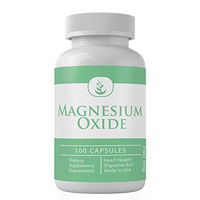 Magnesium Oxide (100 Capsules, 760 mg Serving) by Pure Organic Ingredients, Rich in Actual Magnesium, Heart Healthy, for Healthy Muscles & Nerves, Gluten-Free*