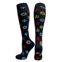 1 Pairs Compression Socks for Women&Men (20-32mmHg)- Best for Running, Travel,Cycling,Pregnant,Nurse, Edema