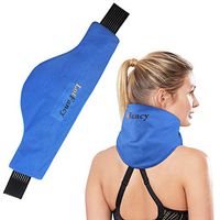 LotFancy Neck Ice Pack Wrap, Hot Cold Therapy for Shoulders, Cervical, Medical Cooling Gel Pack, Treats Pain Arthritis Tendonitis Sports Injuries Migraines Headache, Microwavable Heating Pad
