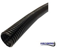 3/8" Kable Kontrol Flexible Polyethylene Split Wire Loom Tubing, Black (250Ft Long, 3/8" Diameter)