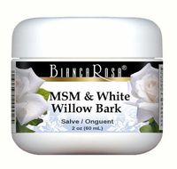 MSM and White Willow Bark Combination - Salve Ointment (2 oz, ZIN: 512932) - 2 Pack