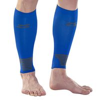 Zensah Ultra Compression Leg Sleeves for Running, Shin Splint Relief, Electric Blue,Small