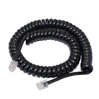 Telephone Handset Cord, Telephone Spiral Cable 10FT,Black