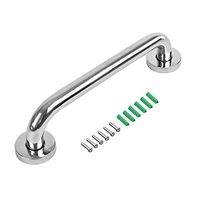 Bath Grab Bar Stainless Steel Bath Grab Handle 40CM Solid Anti-Slip Grip Bathroom Hand Rail Shower Grab Bars for Disabled Elderly Children Mobility Daily Living Aids Assist Safety Support