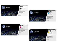 HP 508A Color Laserjet M553/ M577 Original Toner Cartridges, Black, Cyan, Magenta & Yellow