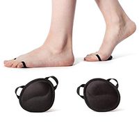 Sheec SockShion - Premium Washable Ergonomic Ball of Foot Cushions - 3 SIZES - ALL DAY PAIN RELIEF SHOE INSERT ALTERNATIVE - Large Black 2 Pairs