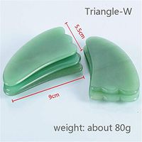 NAYWCXMY-LDL Natural Jade Stone Massage Gua Sha Board Facial Massager Acupuncture Pressure Therapy Guasha Scraper Health Care (Color : Triangle W)