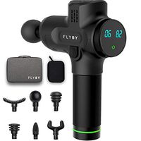 Flyby F2Pro Massage Gun | 6 Speeds | Portable, Quiet, Percussion, Handheld & Cordless Device | Athlete Recovery, Muscle Soreness, Back, Body & Foot Stiffness, Deep Tissue Therapy Relaxation | Accugun