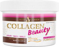 Collagen Beauty Powder By Suzy Cohen (3.3 oz) Anti Aging Hydrolyzed Protein Collagen Powder Type I and III for Supple Skin, Shiny Hair & Strong Nails- Unflavored Powder Drink with Verisol- Made in US