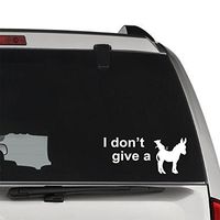 Funny I Don't Give A Rat Ass Donkey PERMANENT Vinyl Decal Sticker For Laptop Tablet Helmet Windows Wall Decor Car Truck Motorcycle - Size (07 Inch / 18 Cm Wide) - Color (Gloss White)