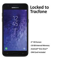 ($50 eGift Card Promotion) Tracfone Carrier-Locked Samsung Galaxy J3 Orbit 4G LTE Prepaid Smartphone - Black - 16GB - Sim Card Included - CDMA