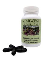 Starwest Botanicals Activated Charcoal 280 mg Capsules 100 Count