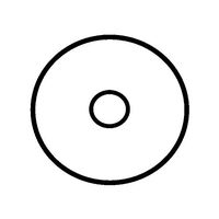 Rena Tabs / Wafer Seals, 13/16" Circle (Center Hole), Clear Film, for UT-361, T350, Box of 25,000 (fanfolded)