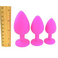 Perfect Size Silicone B'ut.t Plùgs Adult Six Toys for Couples Beginner (Pink)