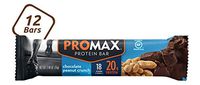 Promax Chocolate Peanut Crunch, 20g High Protein, No Artificial Ingredients, Gluten Free, 12 Count,