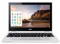Acer R 11 Convertible 2-in-1 11.6" TouchScreen Chromebook-Intel Celeron N3150, 4GB DDR3L, 32GB eMMC Flash Memory, Chrome-White