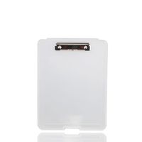 Plastic Clipboard with Storage - Lightweight Polypropylene Clipboard for Students, Professionals, School Supplies (Semitransparent)