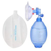 XKANG Manual PVC Bag Valve Mas Adult Ambu Bag, First Aid kit Tool Simple Breathing Apparatus (for Children)