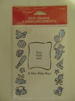 Photo Birth Announcement with Envelopes