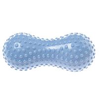 Spiky Massage Ball Muscle Roller Peanut Spiky Ball Deep Tissue Travel Size Waterproof Non-toxic Rubber Lacrosse Balls Massage Ball Therapy for Relief Muscle Soreness (Blue)