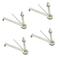 4 Packs Stainless Steel Pipe Tamper Cleaning Tool Pipe Reamer Tool Pipe Cleaner Cleaning Tool Reamers Tamper Tool