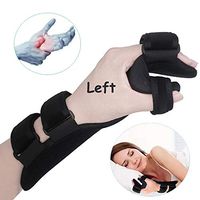 Soft Resting Hand Splint Night Wrist Splint Support Immobilizer Finger Wrist Fracture Fixation Scaffold for Stroke Hand Pain Tendinitis Sprain Fracture Arthritis Dislocation (Medium, Left)