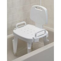 NV727142121EA - Bath Safe Adj Shower Seat w/Arms Back, Brown Box