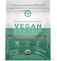 Organic Vegan Protein Powder - Plant Based Protein Powder Blend with Pea Protein and Added Organic Omega's - Raw, Non Dairy, Gluten & Soy Free, Non GMO (Chocolate, 27 Serving)