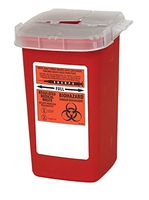 Global Sharps Container Biohazard Needle Disposal Container - 1 Quart (3)