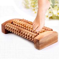 Hybei 2 pc Wooden Foot Massagers, Press Caster Foot Massage Press Caster, Promote Circulation and Relaxation, Stress Reduction and Relaxation