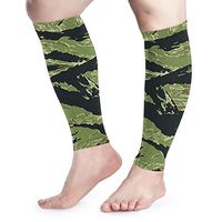 Calf Leg Compression Sleeve for Women Vietnam Tiger Stripe Camo Cycling Pain Relief Wide Tube Sleeves UV Protection Arm