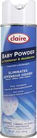 Claire 167 10 Oz. Baby Powder Air Freshener & Deodorizer Aerosol Can