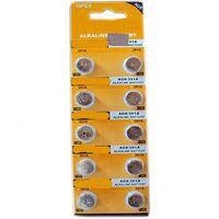 10 Pcs AG8 LR55 V8GA SR1120 191 391 1.5V Alkaline Battery Button Cell for Watch Calculator(pack of 10)