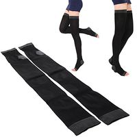 Professional Fashion 480d Compression Stockings Legs Anti Varicose Fat Burning Stovepipe Women Sleeping Health (Black)