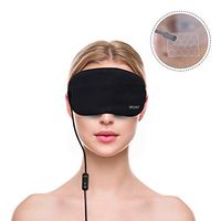 Graphene Heated Eye Mask for Dry Eyes, USB Far-Infrared Eye Heating Pad, Silk Sleep Mask for Blepharitis Puffy Eyes Relief