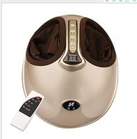 JING Pedicure Machine Foot Foot Massager Airbag Remote Control Pinch Machine Function Physiotherapy Instrument Meizubao Pedicure Instrument,Gold
