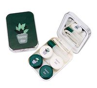 Green Cactus Contact Lens Case Box Holder Contacts Lens Container Travel Kit, A7