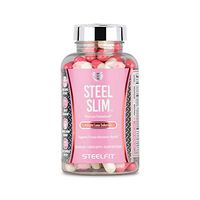 SteelFit Steel Slim - Female Weight Loss Solution – Supports Metabolic Health - Boosts Metabolism - Enhances Energy, Mood - Suppress Appetite - affron - CactOLean - Teacrine - 90 Count, 1 Month Supply