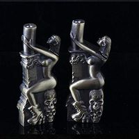 New Sexy Girl Windproof Lighter Metal Jet Torch Gas Butane Refillable Lighter Gift