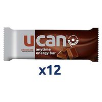 UCAN Energy Bars with Whey Protein and SuperStarch, Chocolate- Gluten Free, Low Sugar, - Anytime energy, curb cravings, (12 pack)