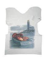 Regency Wraps Seafood Bibs with Designer Print, Adult size, Disposable, set of 25