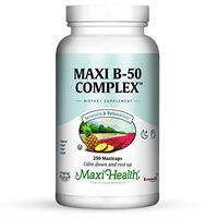 Maxi Health Vitamin B-50 Complex - with Inositol & Biotin - Stress Formula - 250 Capsules - Kosher