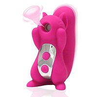 Cute Mini Squirrel-Shaped Vibration massage-10 Kinds of Sucking Vibration Mode Waterproof Portable Travel Out Toy Electric Massager