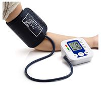 Upper Arm Blood Pressure Monitor,Automatic Measure Blood Pressure and Heart Rate Detector for Home Use,2 * 99 Memories,Blue,Voiceversion