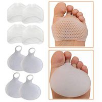 Metatarsal Pads Set Reusable Ball of Foot Cushions - Breathable Soft Gel Ball of Foot Pad for Mortons Neuroma, bunions, calluses-Forefoot Cushioning for Metatarsalgia Pain - Men and Women