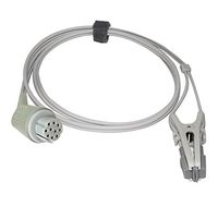 Compatible for Datex Ohmeda Veterinary Spo2 Sensor Animal Ear Tongue Clip 9.8 ft 10 Pins Connector